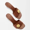 Sandalia «Pebble» en piel de becerro suave Sandalia «Pebble» en piel de becerro suave