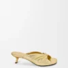 Sandalia suave «Pebble» en piel de cordero laminada