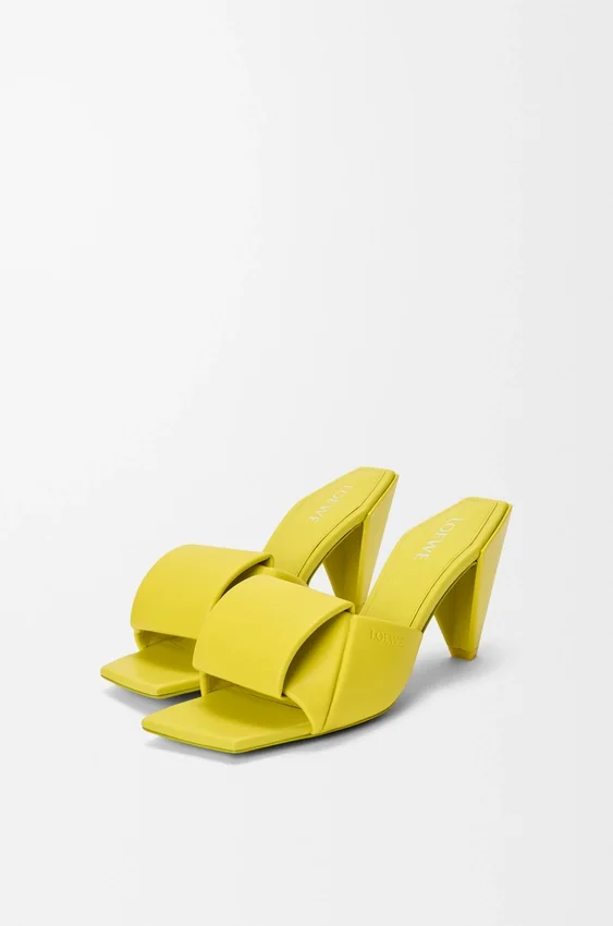 Sandalia tipo «Origami» en piel de cordero