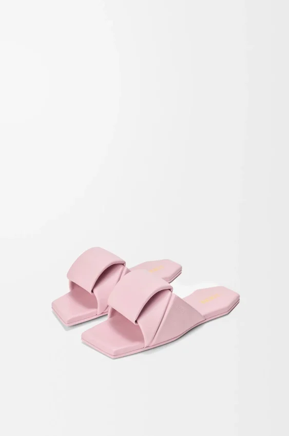 Sandalia tipo «Origami» en piel de cordero