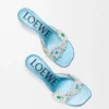 Sandalias Toy con flores de cristal en PVC Sandalias Toy con flores de cristal en PVC