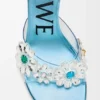 Sandalias Toy con flores de cristal en PVC Sandalias Toy con flores de cristal en PVC