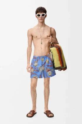 Shorts de baño de tejido técnico