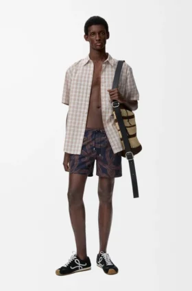 Shorts de baño de tejido técnico
