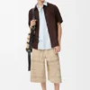 Shorts de mezclilla con cordón