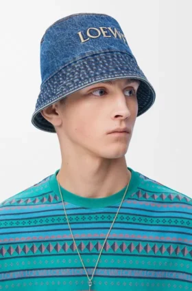 Sombrero de pescador de loewe en denim