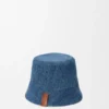 Sombrero tipo bucket reversible de mezclilla