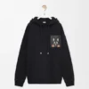 Sudadera con capucha de corte holgado en algodón Sudadera con capucha de corte holgado en algodón