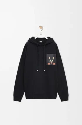 Sudadera con capucha de corte holgado en algodón