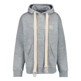 Sudadera con capucha de manga larga para hombre de loewe con el Anagram bordado, color gris, modelo H6109701Si
