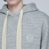 Sudadera con capucha de manga larga para hombre de loewe con el Anagram bordado, color gris, modelo H6109701Si