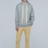 Sudadera con capucha de manga larga para hombre de loewe con el Anagram bordado, color gris, modelo H6109701Si