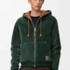 Sudadera con capucha de piel de oveja Sudadera con capucha de piel de oveja
