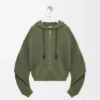 Sudadera con capucha Flamenco de algodón y cachemira Sudadera con capucha Flamenco de algodón y cachemira