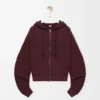 Sudadera con capucha Flamenco de algodón y cachemira Sudadera con capucha Flamenco de algodón y cachemira