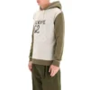 Sudadera con capucha y cordón bordada de loewe para hombre, color caqui H526341X94-3962