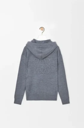 Sudadera con capucha y cremallera Anagram de lana