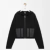 Sudadera con capucha y cremallera de lana Sudadera con capucha y cremallera de lana