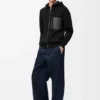 Sudadera con capucha y cremallera de lana Sudadera con capucha y cremallera de lana
