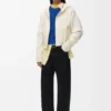 Sudadera con capucha y cremallera de lana Sudadera con capucha y cremallera de lana