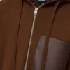 Sudadera con capucha y cremallera de lana Sudadera con capucha y cremallera de lana
