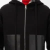 Sudadera con capucha y cremallera de lana Sudadera con capucha y cremallera de lana