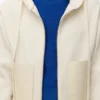 Sudadera con capucha y cremallera de lana Sudadera con capucha y cremallera de lana