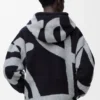 Sudadera con capucha y cremallera de lana y algodón Sudadera con capucha y cremallera de lana y algodón