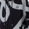 Sudadera con capucha y cremallera de lana y algodón Sudadera con capucha y cremallera de lana y algodón