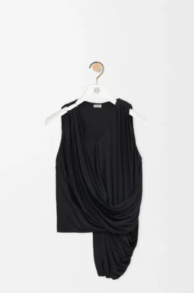 Top drapeado de viscosa Top drapeado de viscosa