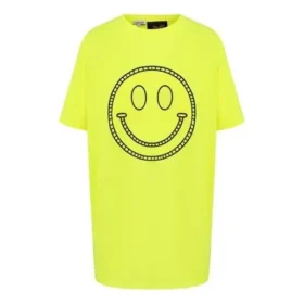 Unisex con estampado de caritas sonrientes, amarillo S616341X65-8147