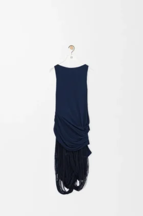 Vestido adornado de viscosa