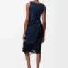 Vestido adornado de viscosa