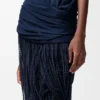Vestido adornado de viscosa