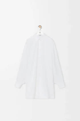 Vestido camisero de algodón
