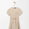 Vestido camisero de algodón