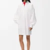 Vestido camisero de algodón