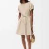 Vestido camisero de algodón