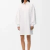 Vestido camisero de algodón