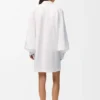 Vestido camisero de algodón