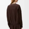 Vestido camisero de algodón