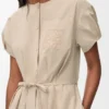 Vestido camisero de algodón