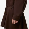 Vestido camisero de algodón