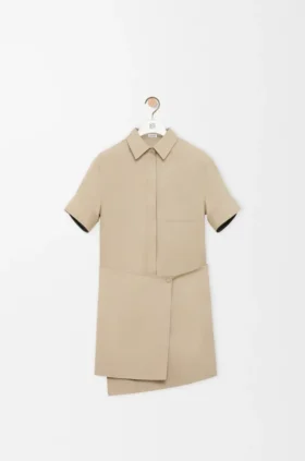 Vestido de algodón y seda