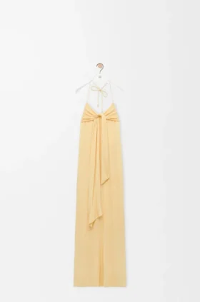 Vestido de crepé de viscosa