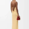 Vestido de crepé de viscosa