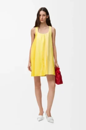 Vestido de piel de cordero napa