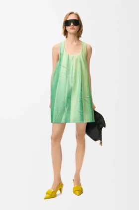 Vestido de piel de cordero napa