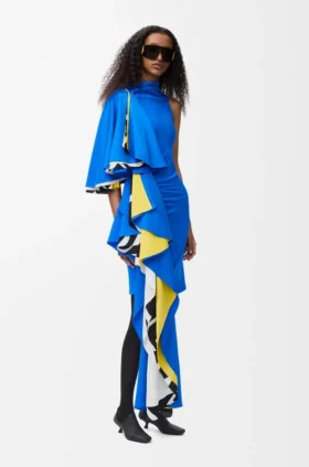 Vestido de viscosa elástica