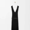 Vestido drapeado de viscosa Vestido drapeado de viscosa
